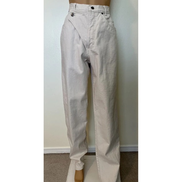 N Thoroughbred Denim - N Thoroughbred-Western, 70/80s, Vintage, Cream, Long, USA, HighRise, Jean. Sz-13